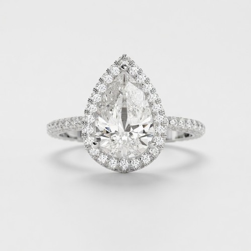 2ct pear lab grown diamond - 2ct,