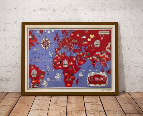 Poster affiche air france - poster-affiche,