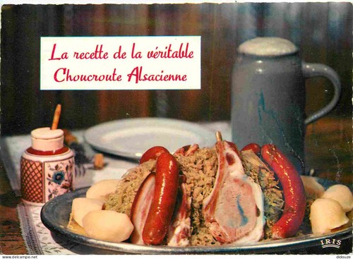 Carte postale recettes - carte,
