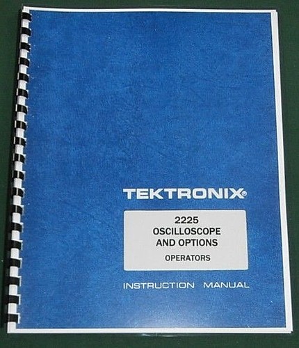 Tektronix 2225 operators - 2225,