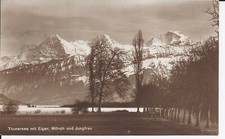 385 Lac de Thoune avec Eiger, Mönch et Jungfrau 1923