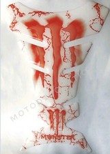 MONSTER PROTECTION RESERVOIR MONSTER TANK PAD PROTECTOR Blanc & Rouge