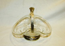 PETIT PANIER EN EN VERRE GRAVE