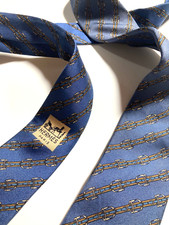 HERMES VINTAGE ÉTRIERS D'ÉQUITATION CRAVATE BOUCLES ENCHAÎNÉES CEINTURES HAUT...