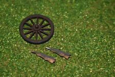1/35 tamiya built painted diorama roue de charette et 2 lapins morts WW2