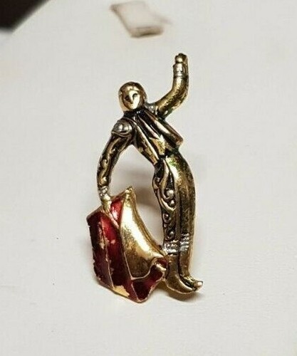 Ancien bijou broche - ancien, corrida