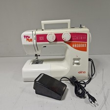 Machine À Coudre Elna Sew Fun - Testée En Puissance Seulement, Non Testée
