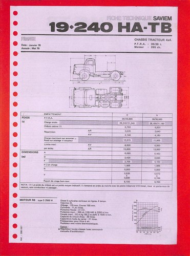 Saviem 240 ha tb - 240, /