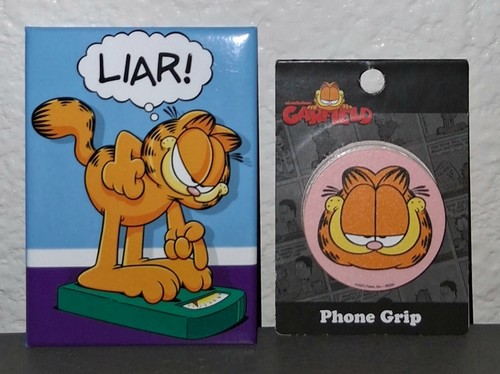 Garfield the cat phone grip - garfield, &