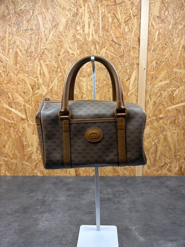Sac main cuir marron - en,