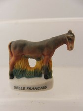 Fève porcelaine - CHEVAL SELLE FRANCAIS