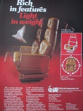 9/1982 PUB IAI ISRAEL AIRCRAFT INDUSTRIES GOLAN AIRCRAFT SEAT SIEGE AVION AD