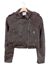 BERSHKA Veste en cuir