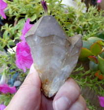 Double Pointe Quartz Fumé de Combronde 8x5.5cm - Minéraux Collection Pierre