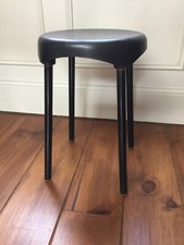 Tabouret PLASTUNIC vintage années 50 60 noir