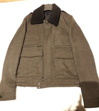 Veste en laine marron foncé