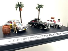 Coffret avec trois Porsche 356