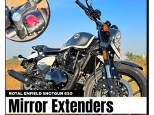 Miroir Extenseur Noir Compatible Avec Royal Enfield Shotgun 650