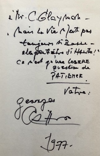 Bel envoi dédicace 1977 - envoi,