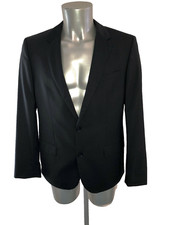 HUGO BOSS veste de costume stretch noire 2 boutons taille 50 TOUTE NEUVE