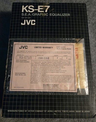 Nos rare jvc s - ks-e7, (j)