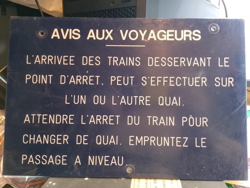 Sncf plaque plastique - sncf,,