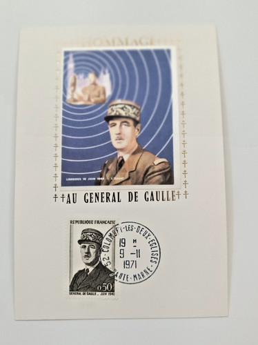 1971 carte 1er jour hommage - 1er, au