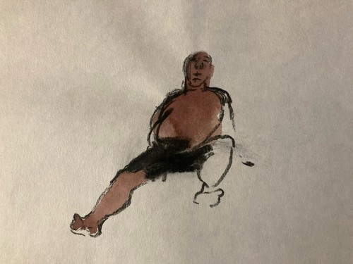 Très beau dessin aquarelle - très,