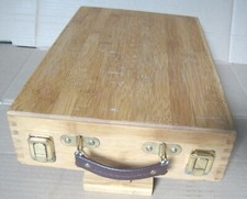 Boîte de chevalet d'art en bois pour artistes peintres