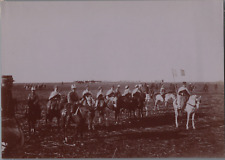 Tunisie, aux manœuvres de Tunisie, l'escorte Vintage print, tirage d'é