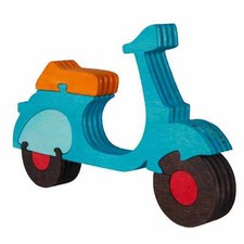 Puzzle bois scooter - en,
