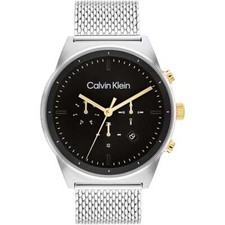 Montre Homme CK CALVIN KLEIN TIMELESS 25200296 Multifonction Acier Mesh Noir