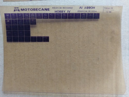 Microfiche motobecane pièces - motobecane,