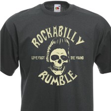 T-shirt ROCKABILLY RUMBLE  Stray Cats TeenCats Crazy Cavan Teddy Boy Rock'n'Roll
