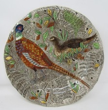 ASSIETTE PLATE RAMBOUILLET Gien DÉCOR Faisan CHASSE ø26,3cm J.BERTHOLLE Ar table