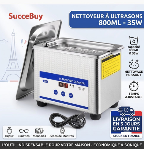 Nettoyeur ultrasons 800ml 35w - ultrasons,