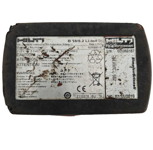 Hilti b18 2ah lithium - 5.2ah, lithium-ion