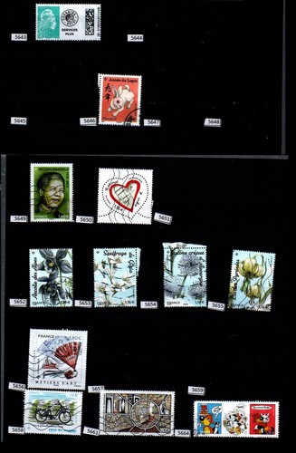 Timbres oblitérés - timbres, à
