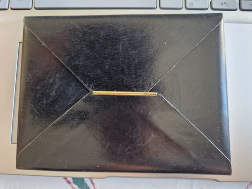 Ancien porte cartes cuir - en,