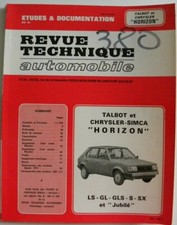 revue technique automobile RTA TALBOT et CHRYSLER HORIZON cip 3804