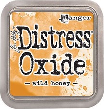 Tim Holtz Distress Oxide Ink Pad Wild Honey Ink-Pad Garçon Jaune FR 2XL Taill...