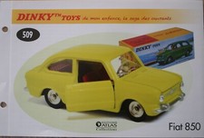 DINKY TOYS DE MON ENFANCE ATLAS  FASCICULE SEUL FIAT 850