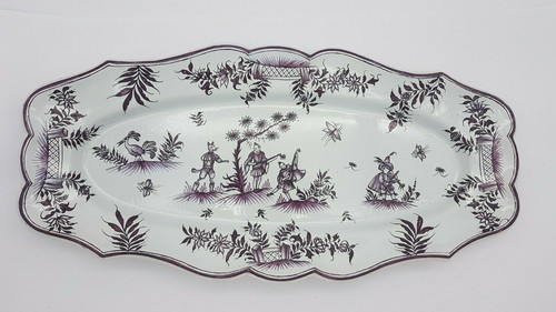 Grand plat faïence - plat,