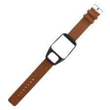 Bracelet de montre en cuir de remplacement compatible avec Tomtom Runner 3