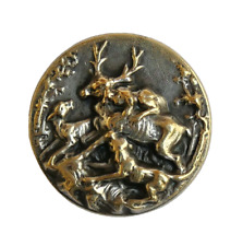 Bouton ancien - Vènerie - Equipage Jougla de Poulan -XIXe -31 mm-Sporting Button