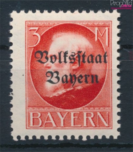 Timbres bavière 1919 130i - mi,
