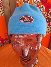 Ancien BONNET avec POMPON Pour ENFANT ADIDAS 100% Polyester Bleu Ski