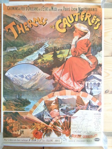 Affiche chemins fer plm - affiche,