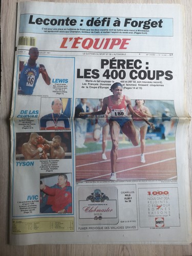 Equipe journal 07 1991 - l'equipe, 1/07/1991