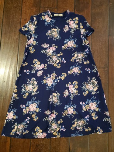 Blue pink roses floral - blue,
